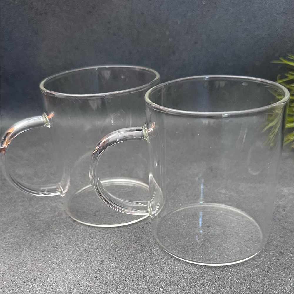 Clear Glass Mug Set